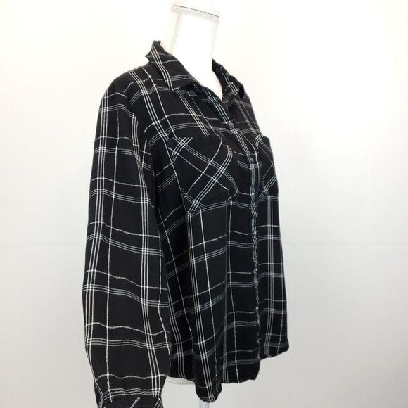 Sanctuary New Generation Plaid Boyfriend Shirt E-0141b - Picture 5 of 9